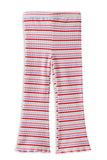 Milky - Jellybean Waffle Flared Legging - Multi Stripe