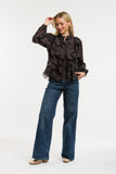 Urban Luxury - Chiffon Blouse - Chocolate
