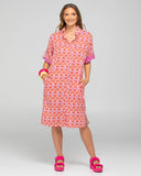 Boom Shankar - Maui Shirt Dress - Naples Pomodorro