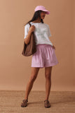 Ceres Life - Mila Shorts - Hibiscus Pink Triple Stripe