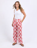 Foxwood - Biarittz Pant - Crimson Print