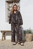 Free Angel - Acqua  Pants - Chocolate Print