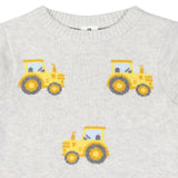 Korango - Tractor Sweater - Grey Marle
