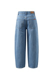 Ceres Life - Leah Tapered Barrel Jean - Vintage Blue