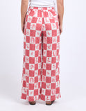 Foxwood - Biarittz Pant - Crimson Print