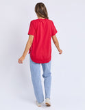 Foxwood - Farrah Short Sleeve Tee - Crimson