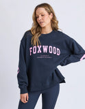 Foxwood - Interval Crew - Navy With Neon Pink