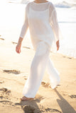 Eadie Lifestyle - Arana Linen Pants - Off White
