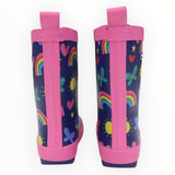 Korango - Spring Rainbow Gumboots - Navy