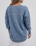 Foxwood - Simplified Crew - Washed Blue