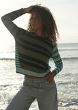 LD & Co - Crazy Stripe Crew - Ink
