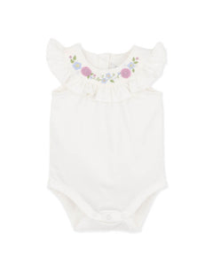 Bebe - Zara Frill Yoke Bodysuit
