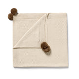 Wilson & Frenchy - Cream Organic Knitted Blanket