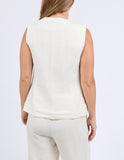 Foxwood - Payton Vest - Vintage White