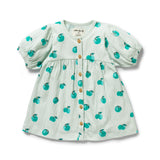 Wilson & Frenchy - Apple Papple Organic Crinkle Button Dress