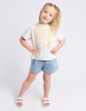 Eve Girl - Tropical Tee - Vintage White