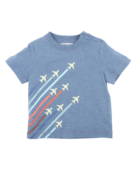 Bebe - Harlan Planes Glow In The Dark Tee - Blue Marle