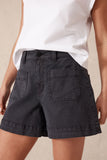 Ceres Life - Denim Patch Pocket Shorts - Washed Black