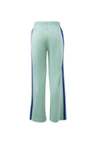 Ceres Life - Gigi Wide Leg Terry Trackpant - Seafoam/Polo Blue Side Stripe