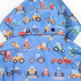 Korango - Farm Machine Print Raincoat - Blue