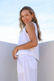 Free Angel - Quadrato Top - White