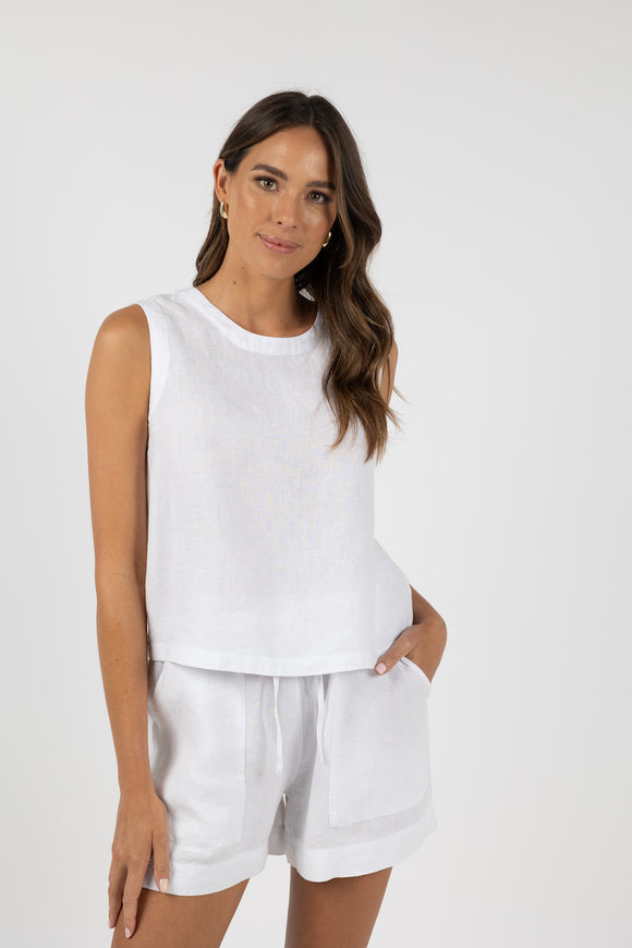 Humidity - Evita Top - White