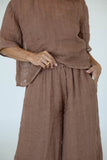 Eadie Lifestyle - Arana Linen Pants - Clay