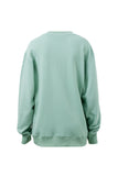 Ceres Life - Isla Oversized Slouchy Crew - Seafoam/Polo Blue Heritage Logo