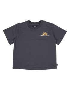 Animal Crackers - Ocean Rise Tee - Charcoal