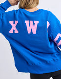 Foxwood - Interval Crew - Cobalt / Neon Pink