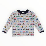 Korango - Farm Trucks Top - Grey Marle