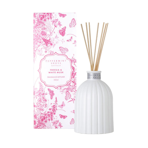 Peppermint Grove - Limited Edition - Large Diffuser 350ml -  Freesia & White Musk
