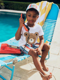 Huxbaby - Furry Huxbear Crisp White Tee