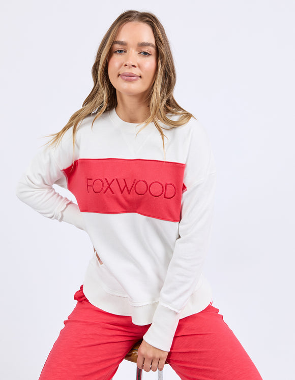 Foxwood - Simplified Tonal Crew - Red