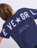 Eve Girl - Motion Tee - Navy/Lilac