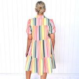 Palm Cove - Ellie Tiered Dress - Candy Stripe