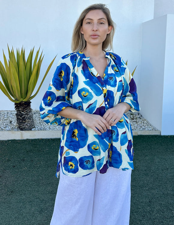 Kiik Luxe - Eight Five Four Top - Blue