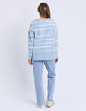 Foxwood - Jayne Throw On - Sky Blue/White Stripe