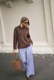 Ceres Life - Sage Chunky Knit Crew - Chocolate