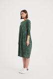Tirelli - Diagonal Seam Dress - Green