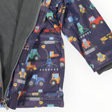 Korango - Farm Machine Print Raincoat - Navy