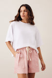 Ceres Life - Darcy Relaxed Everday Short - Washed Pink