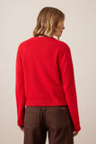 Ceres Life - Nelly Long Sleeve Knit Cardi - Fiery Red