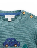 Purebaby - Woodland Jumper - Duck Egg Melange