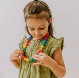 Jellystone Designs - Princess & The Pea Necklace - Bright Rainbow