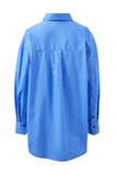 Ceres Life - Peta Oversized Shirt - Amalfi Blue
