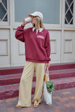 Ceres Life - Wren Rugby Sweat - Washed Burgundy / White Heritage Logo