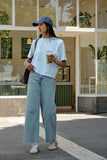 Ceres Life - Evie Wide Leg Jeans - Mid Vintage Blue