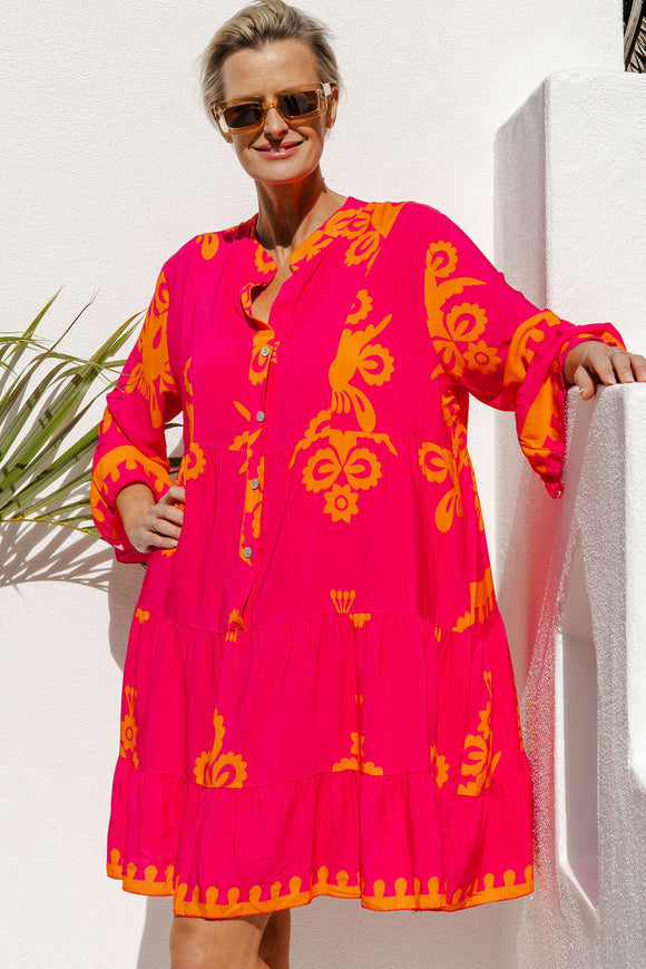 The Italian Cartel - Penna Dress - Fuchsia
