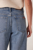 Ceres Life - Maggie Tapered Barrel Jeans - Mid Vintage Blue